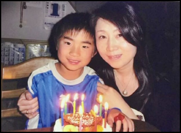 矢田わか子と、息子の８歳の誕生日