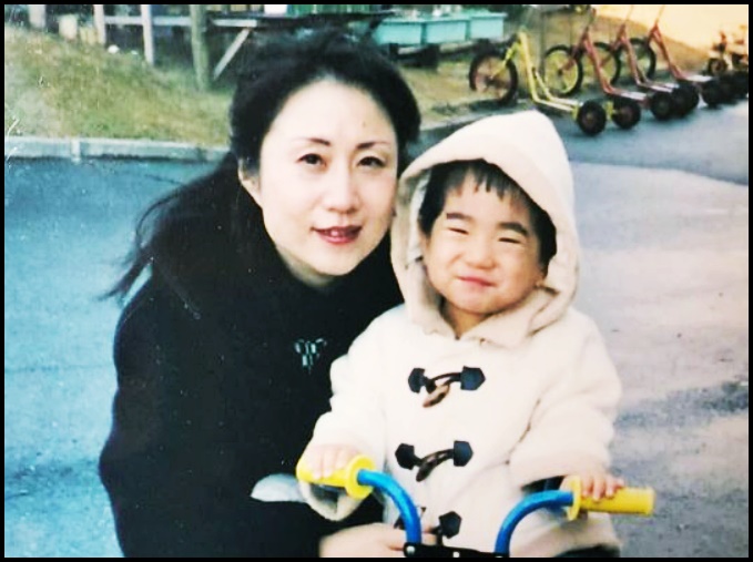 矢田わか子と２歳頃の息子