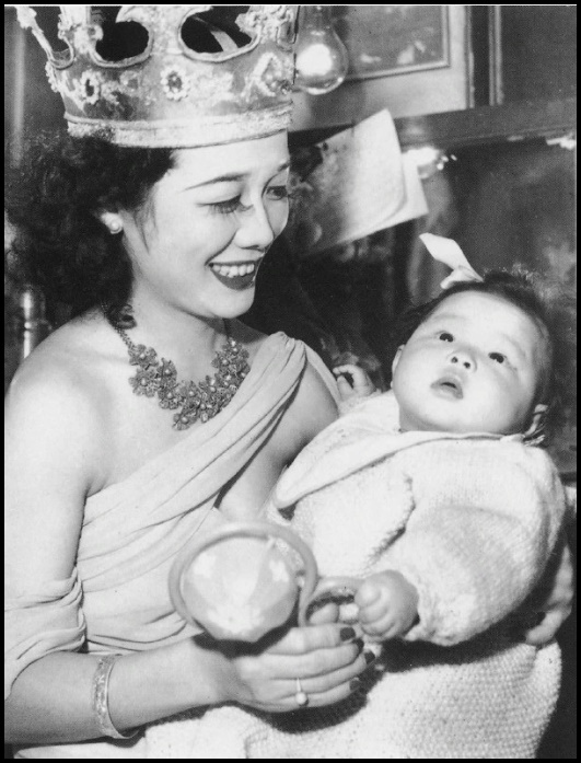 生後４ヶ月の亀井ヱイ子、1947年10月