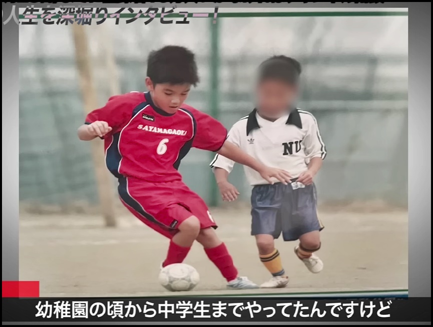 RYOJI、サッカー、子供時代